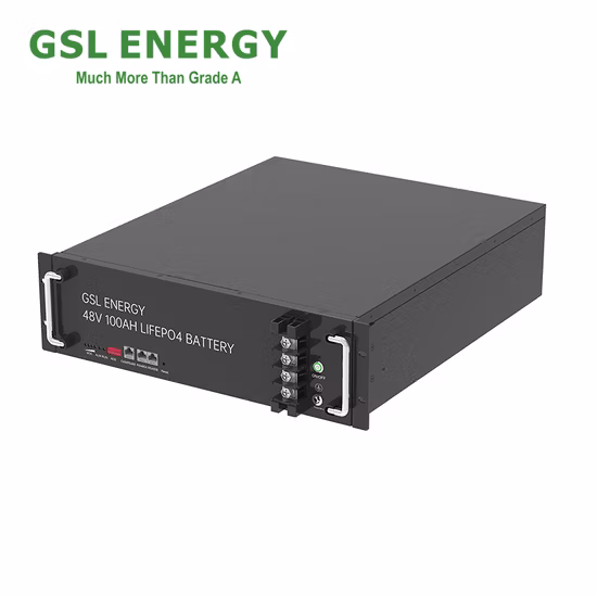 Gsl Energy Pylontech Telecom Estação Base Recarregável Catl Cell Solar LiFePO4 Bateria 3u 5kwh 100ah 48V Bateria de Íon de Lítio
