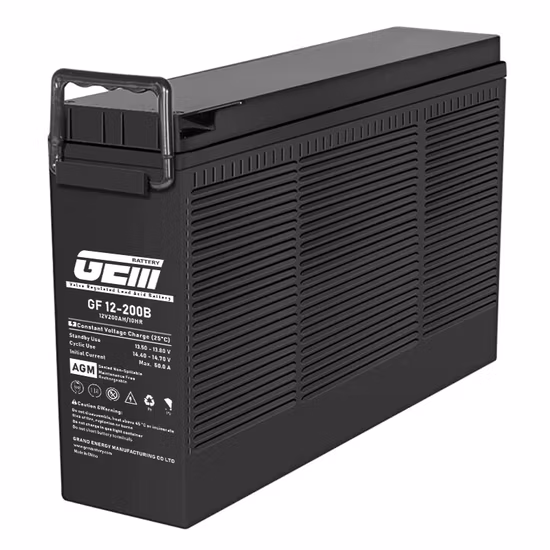 12V200ah AGM Gel Terminal Frontal Bateria UPS Solar de Ciclo Profundo para Telecomunicações